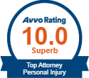 Logo Recognizing The Law Offices of Paul H. Nathan's affiliation with AVVO Top Personal Injury Attorney