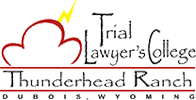 Logo Recognizing The Law Offices of Paul H. Nathan's affiliation with Trial Lawyer's College, Thunderhead Ranch